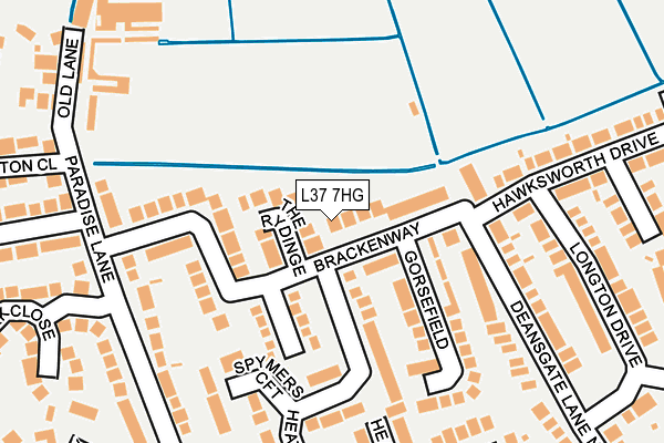 L37 7HG map - OS OpenMap – Local (Ordnance Survey)