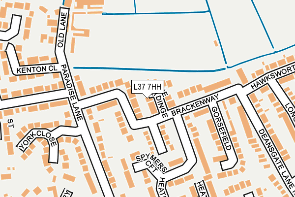 L37 7HH map - OS OpenMap – Local (Ordnance Survey)