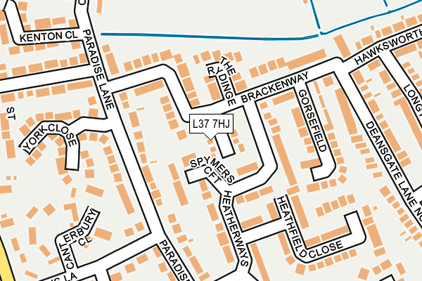 L37 7HJ map - OS OpenMap – Local (Ordnance Survey)