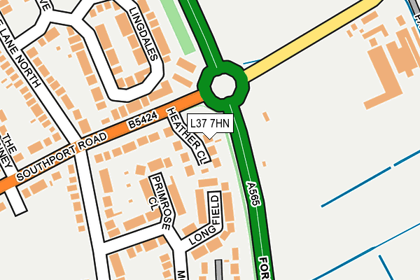 L37 7HN map - OS OpenMap – Local (Ordnance Survey)