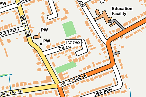 L37 7HQ map - OS OpenMap – Local (Ordnance Survey)