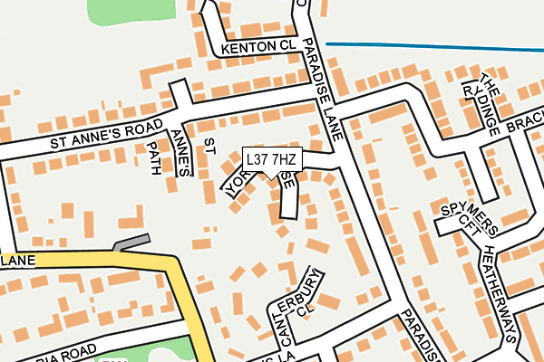 L37 7HZ map - OS OpenMap – Local (Ordnance Survey)
