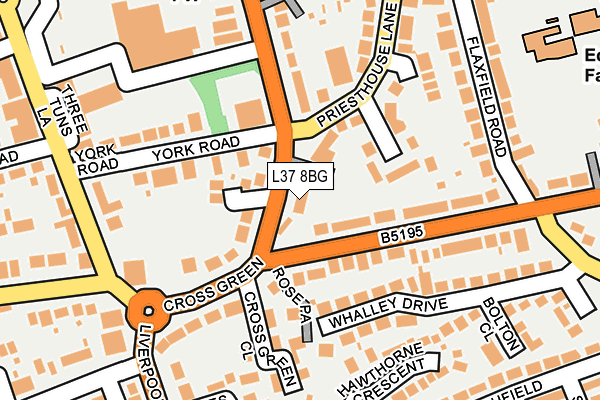 L37 8BG map - OS OpenMap – Local (Ordnance Survey)