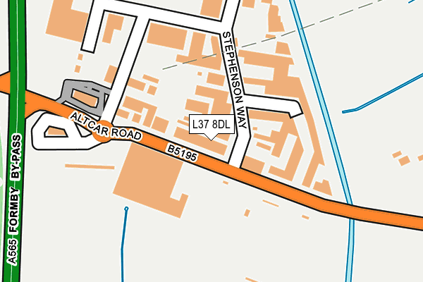 L37 8DL map - OS OpenMap – Local (Ordnance Survey)