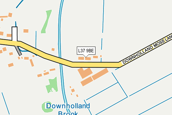 L37 9BE map - OS OpenMap – Local (Ordnance Survey)