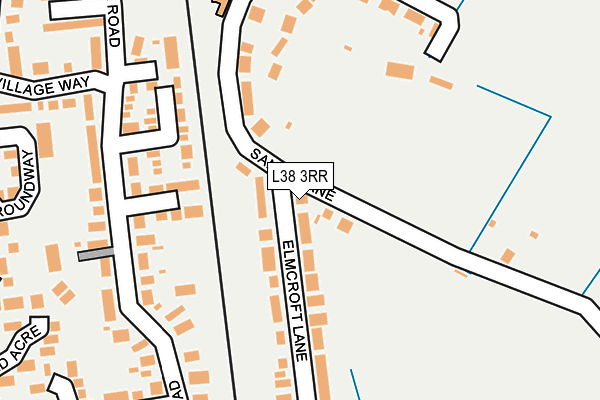 L38 3RR map - OS OpenMap – Local (Ordnance Survey)