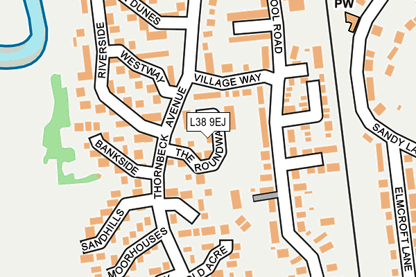 L38 9EJ map - OS OpenMap – Local (Ordnance Survey)