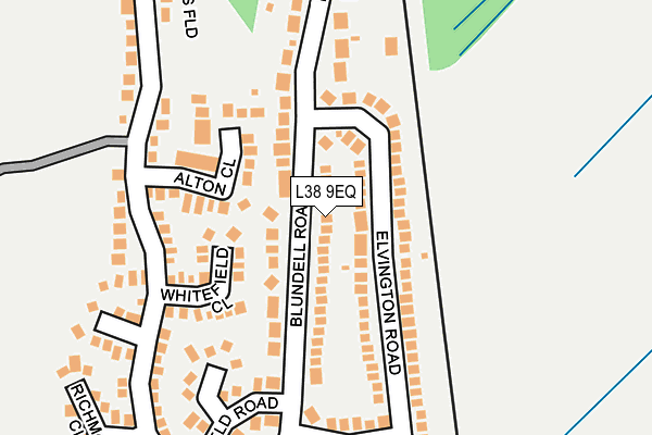 L38 9EQ map - OS OpenMap – Local (Ordnance Survey)