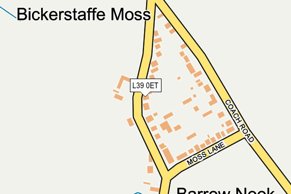 L39 0ET map - OS OpenMap – Local (Ordnance Survey)