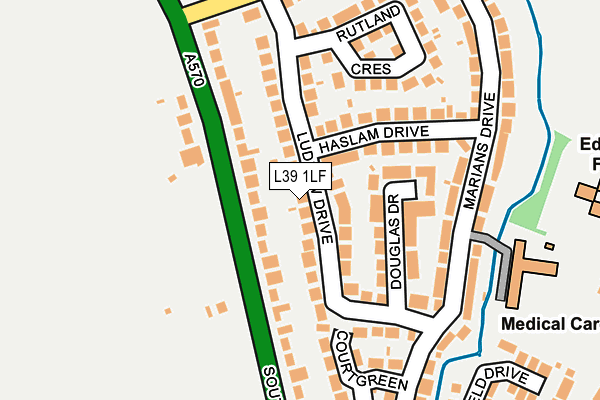 L39 1LF map - OS OpenMap – Local (Ordnance Survey)