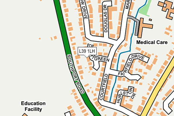 L39 1LH map - OS OpenMap – Local (Ordnance Survey)