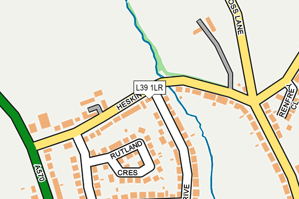 L39 1LR map - OS OpenMap – Local (Ordnance Survey)