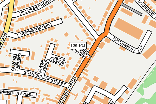 L39 1QJ map - OS OpenMap – Local (Ordnance Survey)