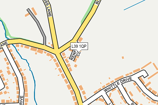 L39 1QP map - OS OpenMap – Local (Ordnance Survey)