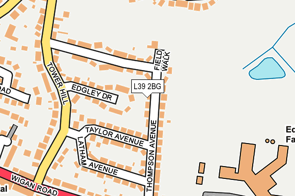 L39 2BG map - OS OpenMap – Local (Ordnance Survey)