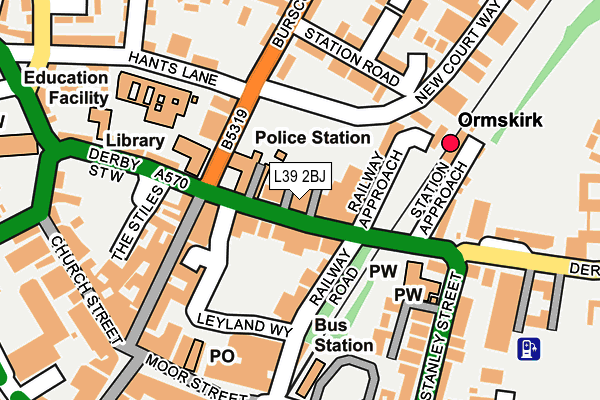 L39 2BJ map - OS OpenMap – Local (Ordnance Survey)