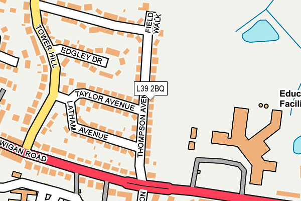 L39 2BQ map - OS OpenMap – Local (Ordnance Survey)