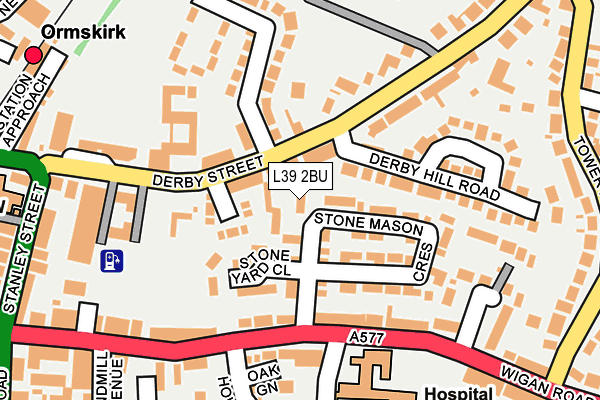 L39 2BU map - OS OpenMap – Local (Ordnance Survey)