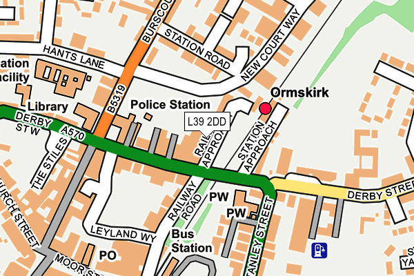 L39 2DD map - OS OpenMap – Local (Ordnance Survey)