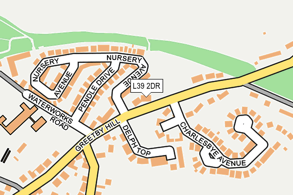 L39 2DR map - OS OpenMap – Local (Ordnance Survey)
