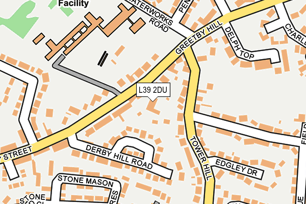 L39 2DU map - OS OpenMap – Local (Ordnance Survey)