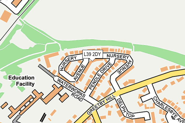 L39 2DY map - OS OpenMap – Local (Ordnance Survey)