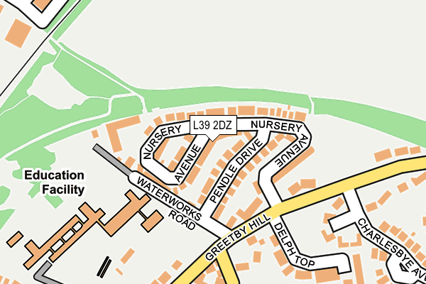 L39 2DZ map - OS OpenMap – Local (Ordnance Survey)