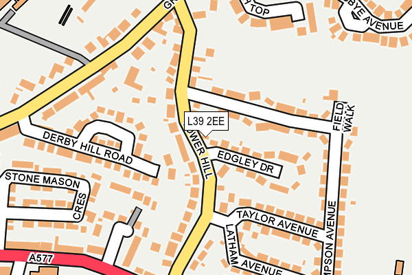 L39 2EE map - OS OpenMap – Local (Ordnance Survey)