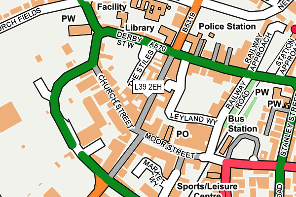 L39 2EH map - OS OpenMap – Local (Ordnance Survey)