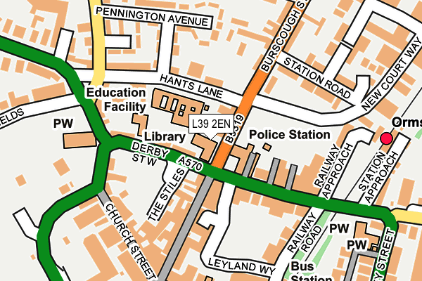 L39 2EN map - OS OpenMap – Local (Ordnance Survey)