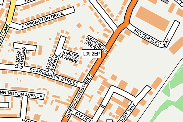 L39 2EP map - OS OpenMap – Local (Ordnance Survey)