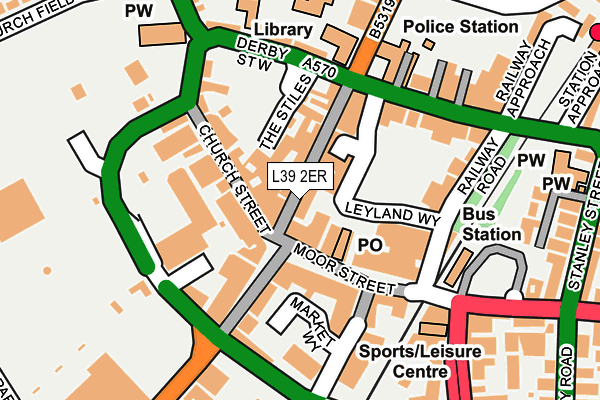 L39 2ER map - OS OpenMap – Local (Ordnance Survey)
