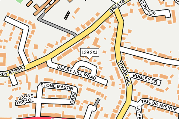 L39 2XJ map - OS OpenMap – Local (Ordnance Survey)