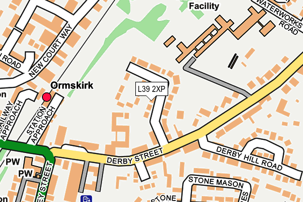 L39 2XP map - OS OpenMap – Local (Ordnance Survey)