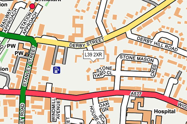 L39 2XR map - OS OpenMap – Local (Ordnance Survey)
