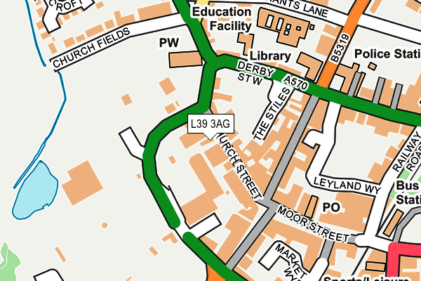 L39 3AG map - OS OpenMap – Local (Ordnance Survey)