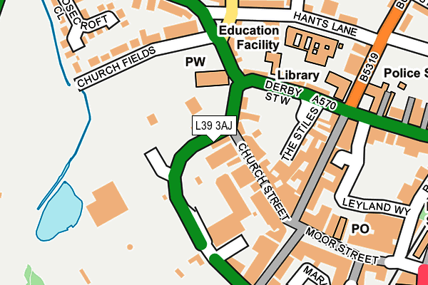 L39 3AJ map - OS OpenMap – Local (Ordnance Survey)