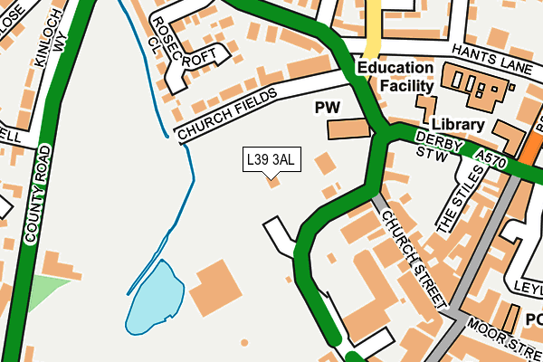 L39 3AL map - OS OpenMap – Local (Ordnance Survey)
