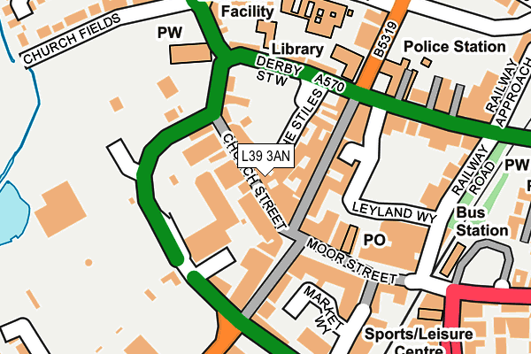 L39 3AN map - OS OpenMap – Local (Ordnance Survey)