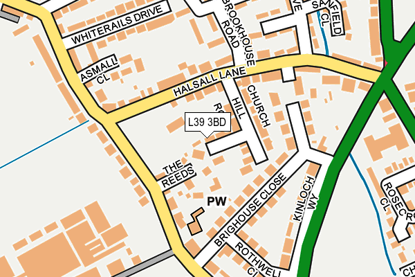L39 3BD map - OS OpenMap – Local (Ordnance Survey)