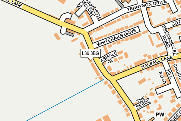 L39 3BG map - OS OpenMap – Local (Ordnance Survey)