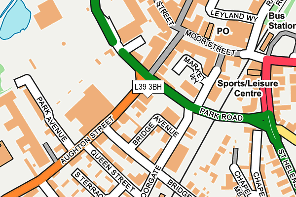 L39 3BH map - OS OpenMap – Local (Ordnance Survey)