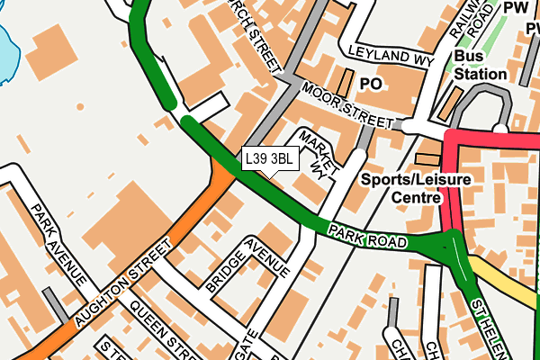 L39 3BL map - OS OpenMap – Local (Ordnance Survey)