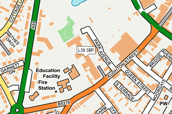 L39 3BP map - OS OpenMap – Local (Ordnance Survey)