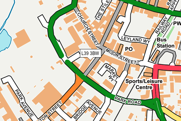 L39 3BW map - OS OpenMap – Local (Ordnance Survey)