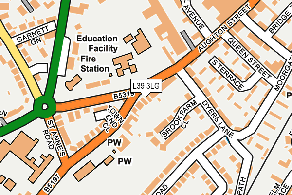 L39 3LG map - OS OpenMap – Local (Ordnance Survey)
