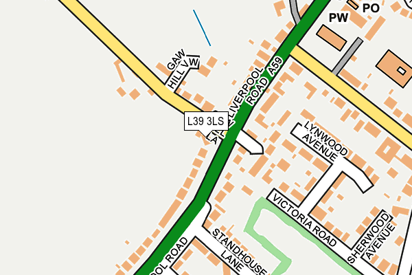 L39 3LS map - OS OpenMap – Local (Ordnance Survey)