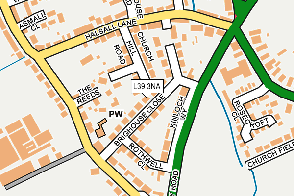 L39 3NA map - OS OpenMap – Local (Ordnance Survey)
