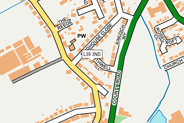 L39 3ND map - OS OpenMap – Local (Ordnance Survey)