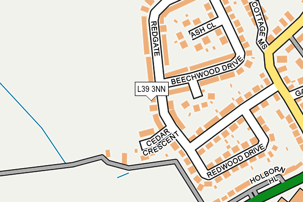 L39 3NN map - OS OpenMap – Local (Ordnance Survey)